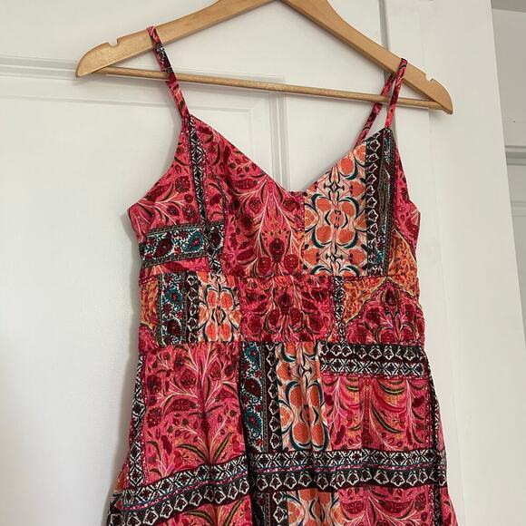 Old Navy Patchwork Floral Midi Dress - Picture 5 of 11